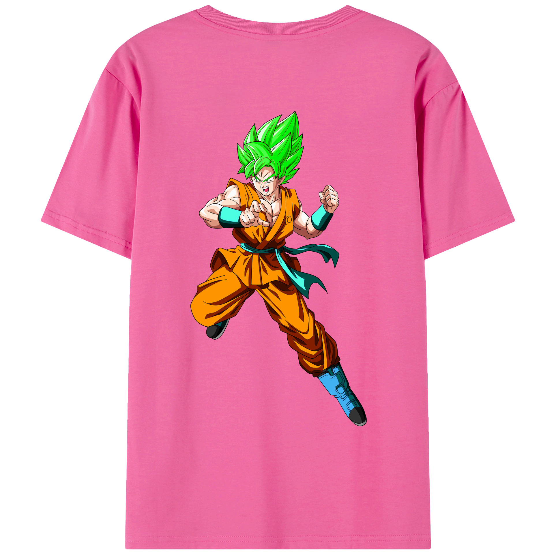 （画像用） ドラゴンボール 孫 悟飯（そんごはん）DRAGON BALL Son Gohan レディース半袖Tシャツ(バックプリント)
